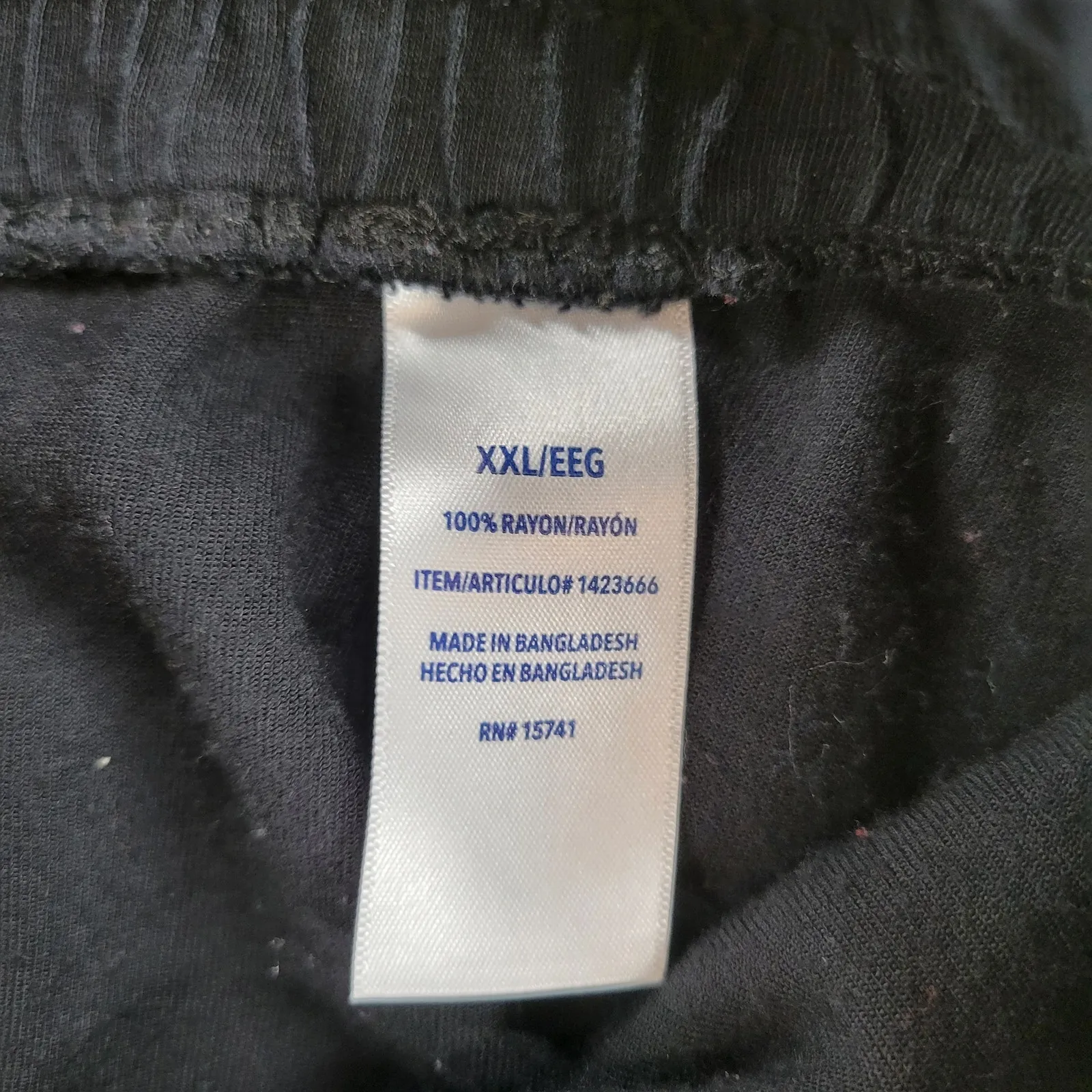 Splendid Sweatpants 2XL Black Hi Rise Drawstring‎ Tapered Leg Jogger Activewear - Image 2