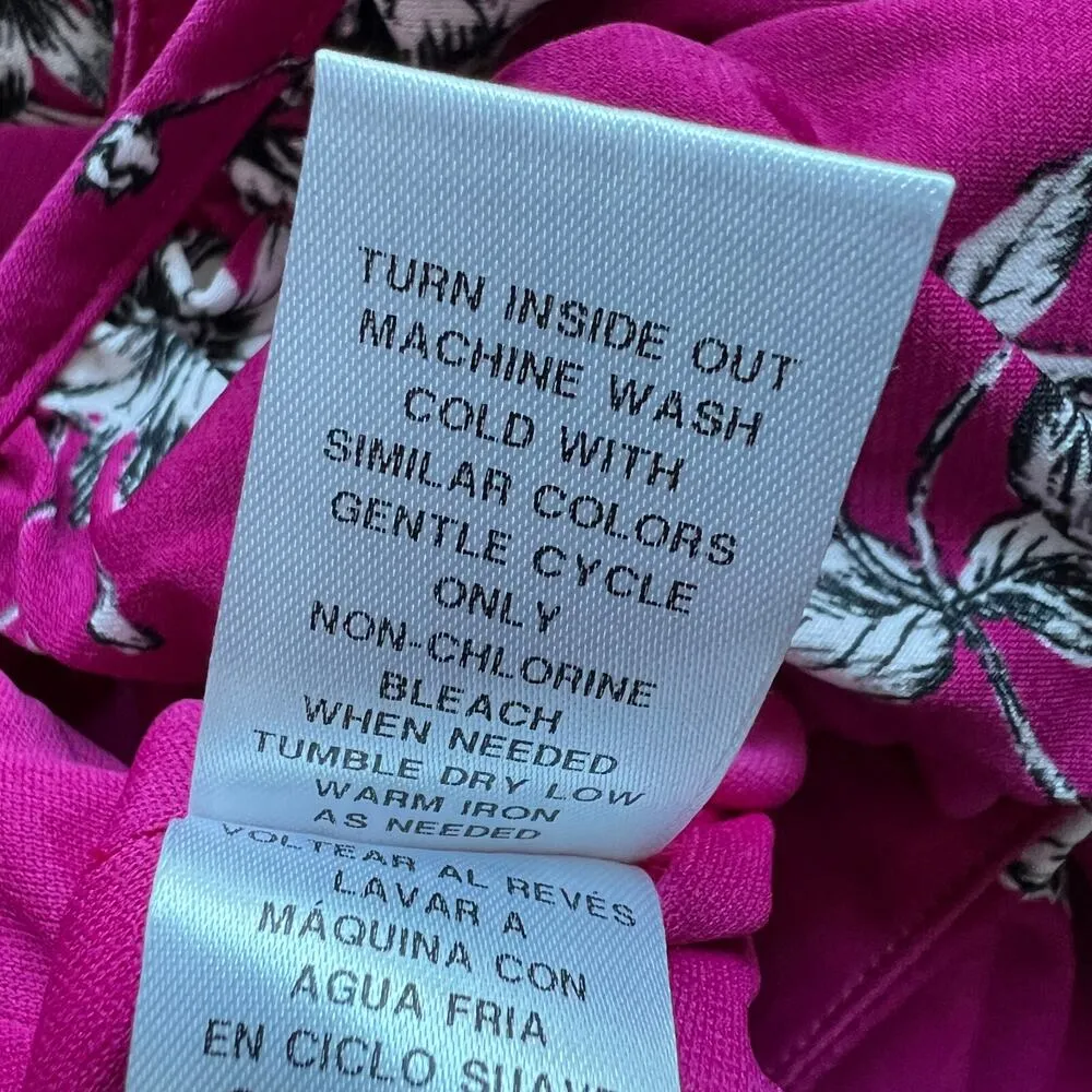 Maggy London Cropped Wide Leg Jumpsuit Size US 12 Floral Sleeveless - Image 16