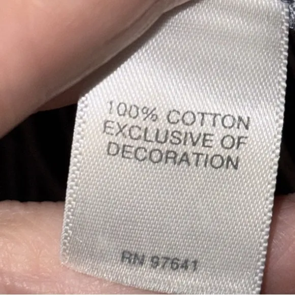 J Jill Striped Button Down Peasant Top Chambray Blue Women’s XS - Image 10