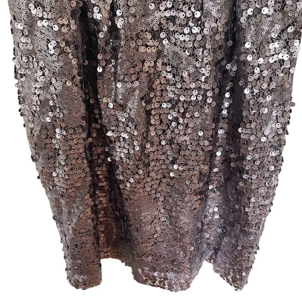 BCBGMaxAzria NEW Lilac Mist Sequin Formal Dress – Size 6 – Y2K Glam - Image 7