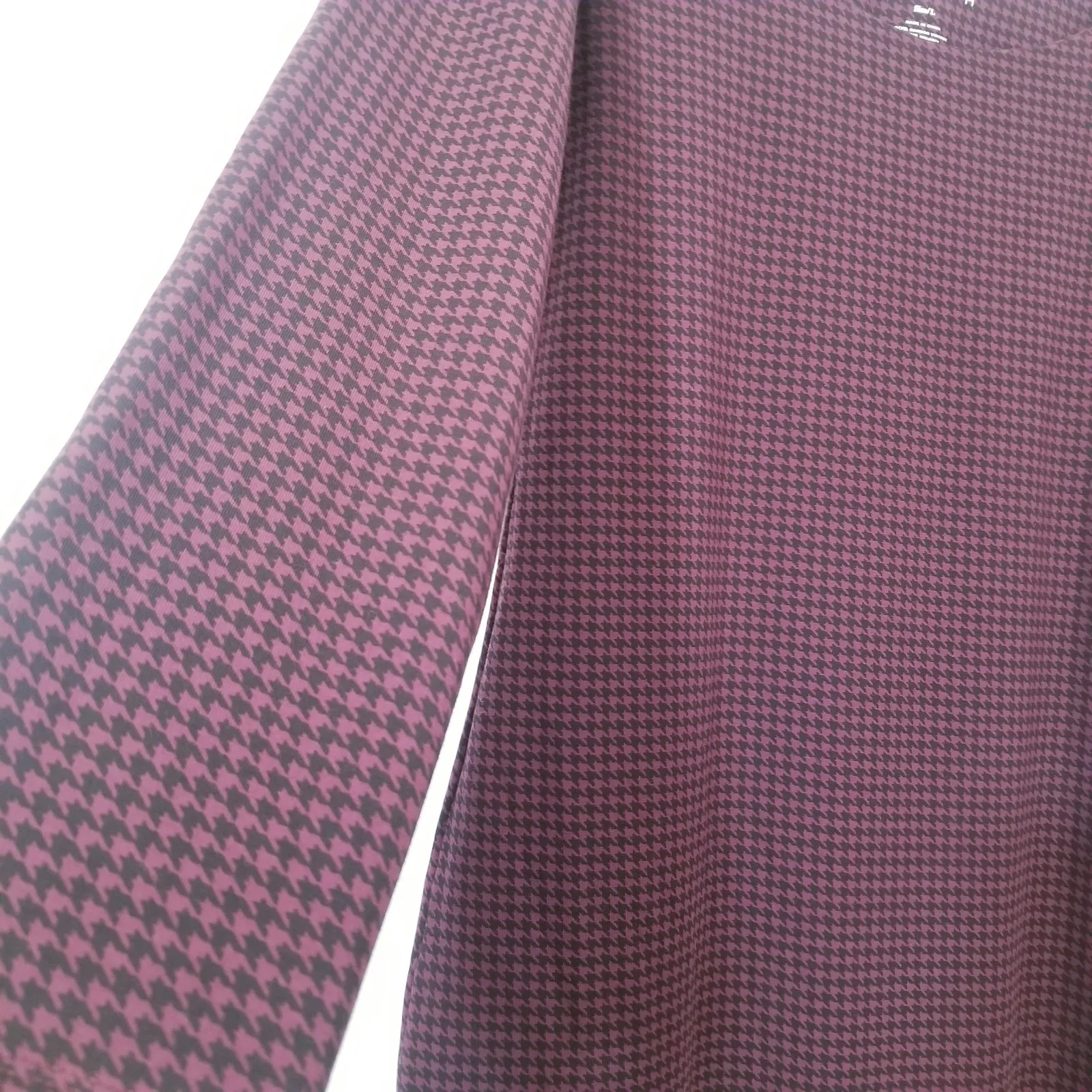 Hatch Purple Houndstooth Sheath Maternity Dress Size L - Image 7