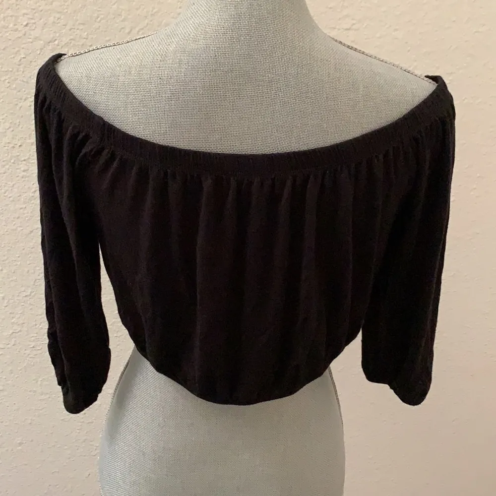 L A Hearts  Pac Sun black crop top juniors Large L versatile beautiful Y2K - Image 4