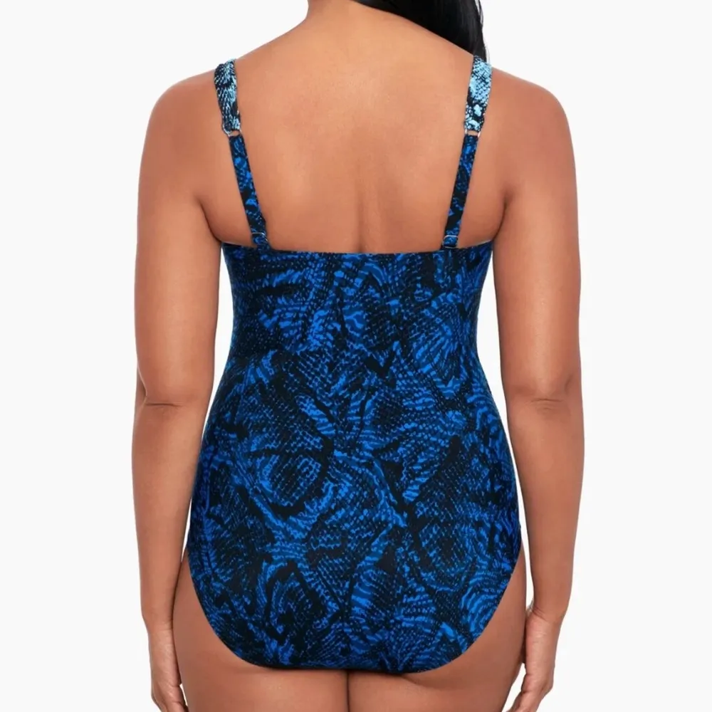 NWT Miracle Suit ‘Peregrina’ ‘Boa Blues’ Blue Printed One-Piece Swimsuit - Image 2