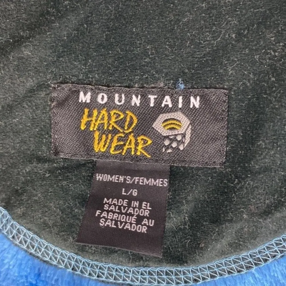 Mountain Hardware Women's Blue Fleece Zip Close Hoody Sport Athletic Jacket L - Image 5