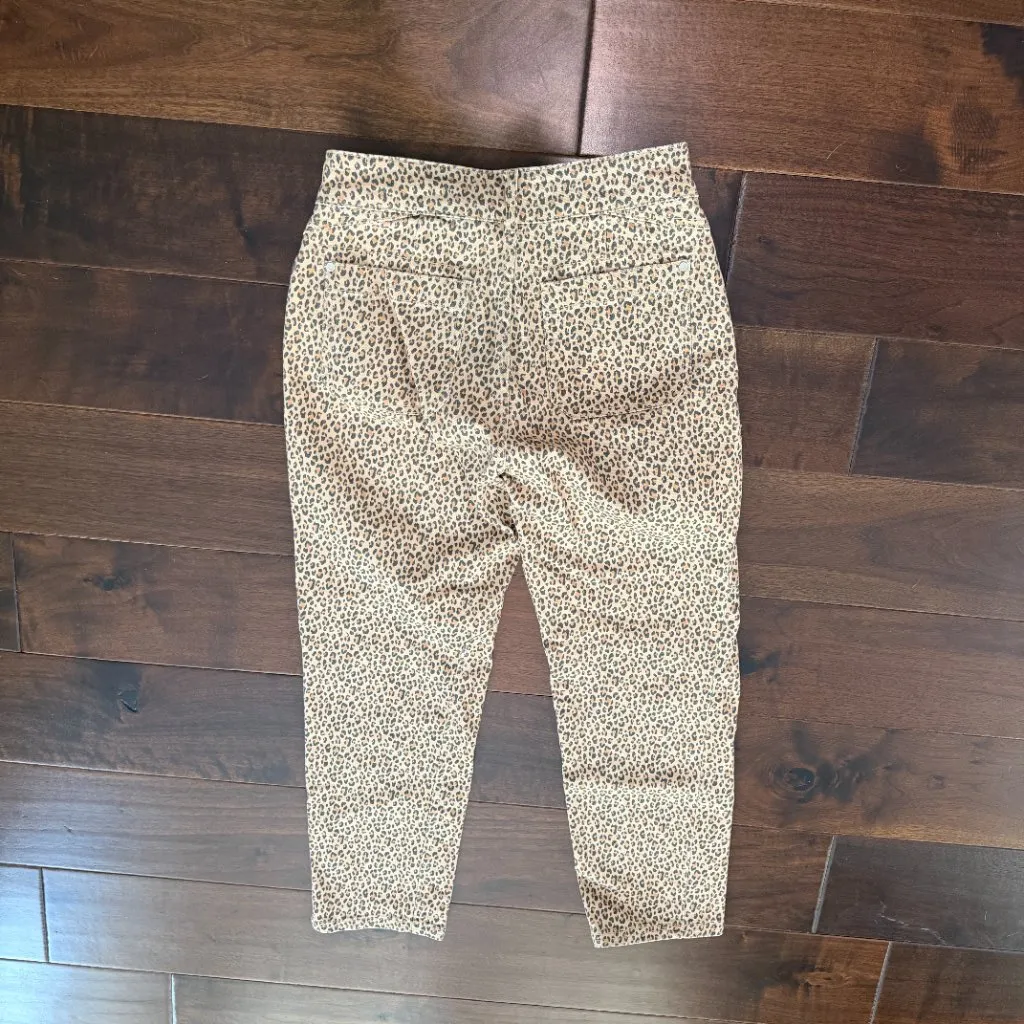 ANTHROPOLOGIE Pilcro Leopard Print Barrel Jeans Denim Size 27 - Image 6