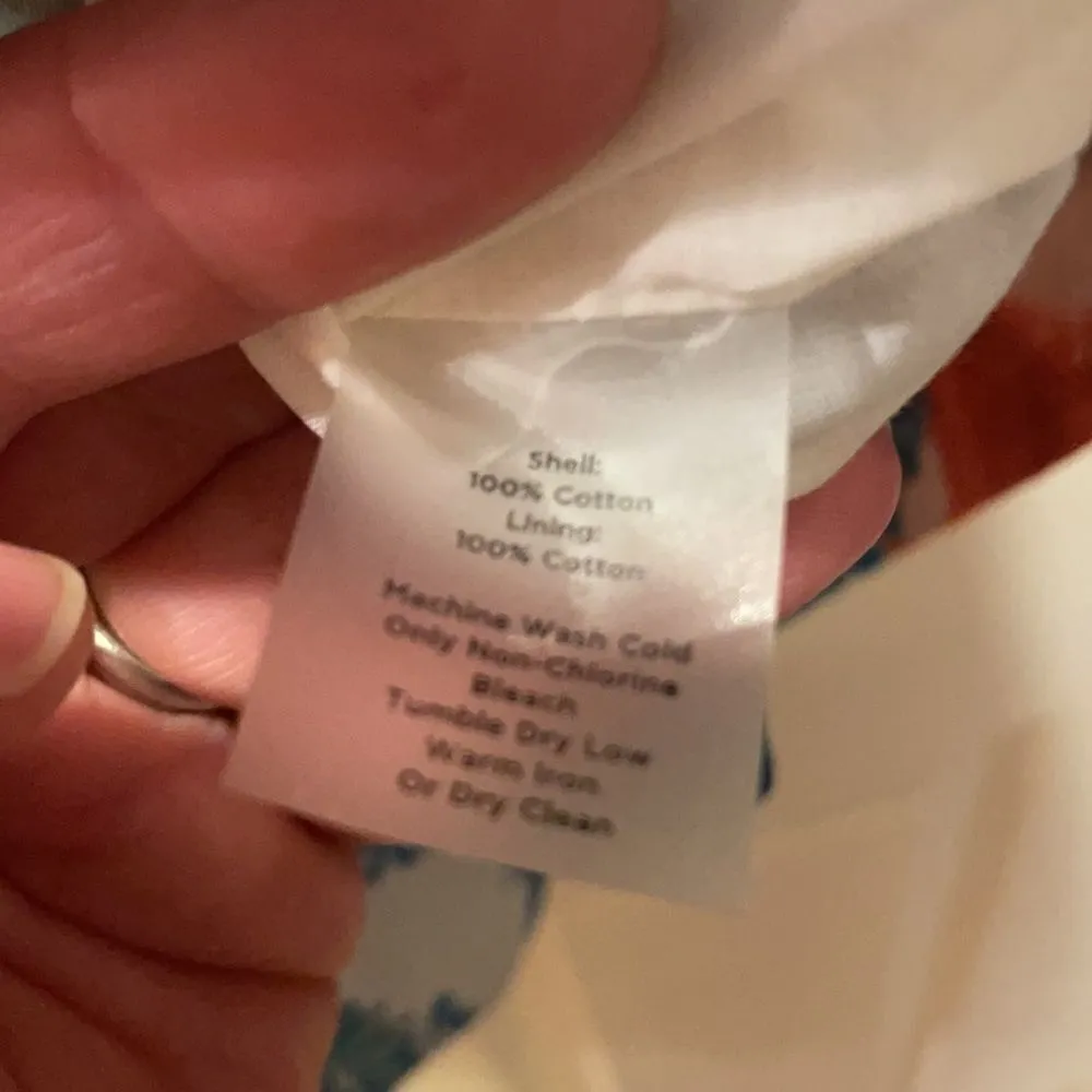 Talbots Petites Blue & Orange Paisley Sundress - Image 3