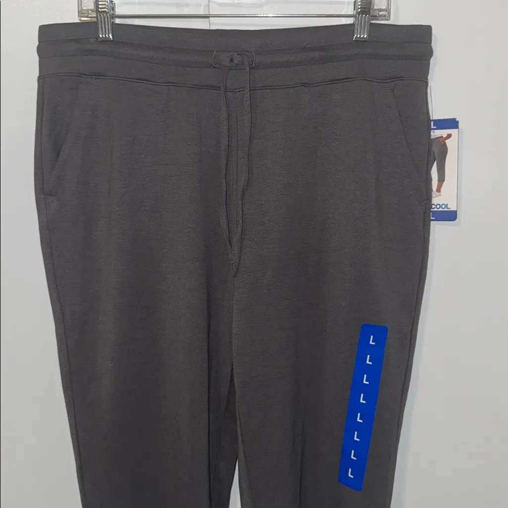 32 Degrees Pull On Soft Knit Capri Pants Pewter Gray Women’s Large L - Image 5