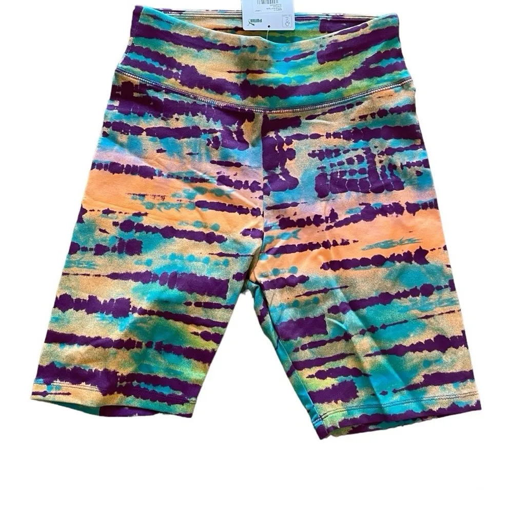 Puma Tie Dye Biker Shorts - Image 3