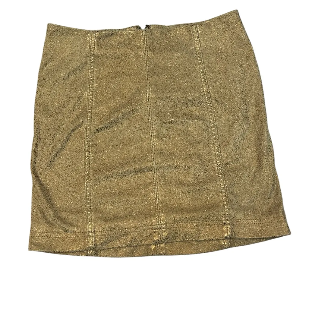 FREE PEOPLE Vegan Suede MODERN FEMME Mini Skirt Size 0 - Image 3