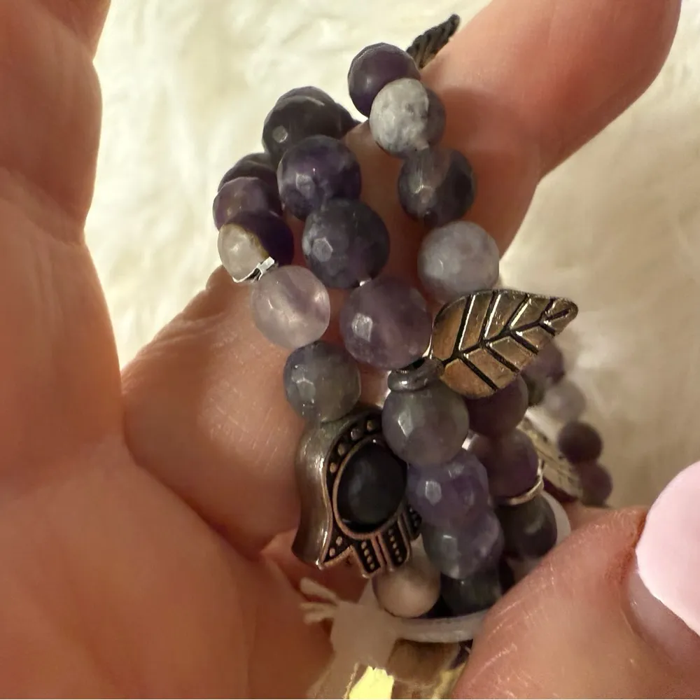 New Beaded Bracelet with Hamsa Charm - Image 2