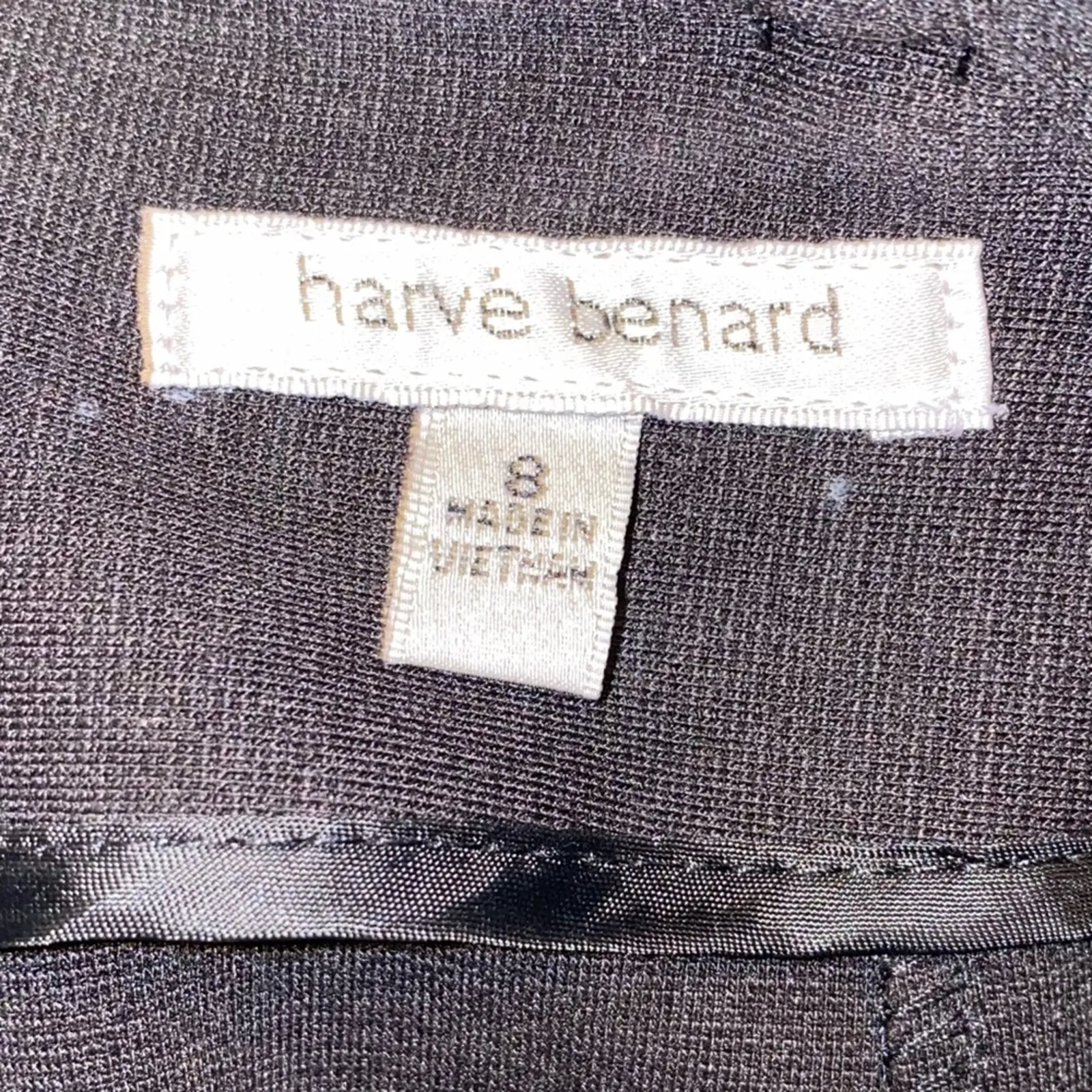 Harve Benard Black Pencil Skirt Size 8 Classic Career Office Midi Skirt - Image 4