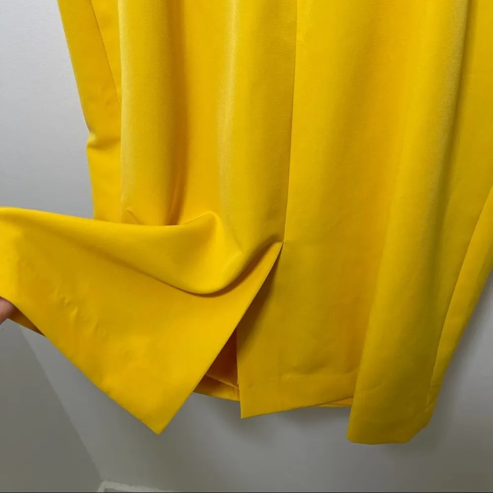 MILLY Cady Elizabeth Yellow Marigold Sheath Dress Cocktail Formal NWT Size 8 - Image 7