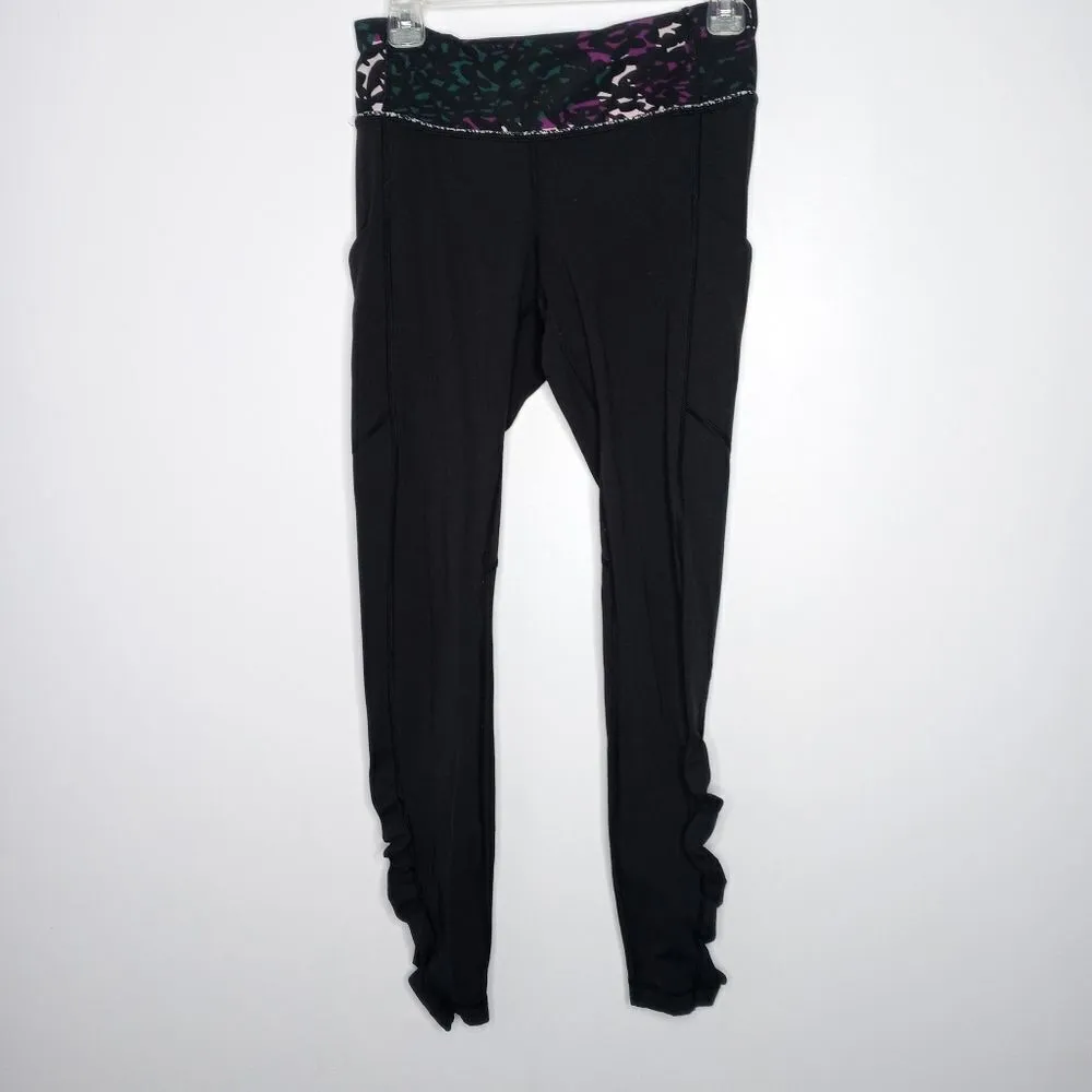 Lululemon Speed Brushed Shadow Ruched Leggings Size 6 - Image 2