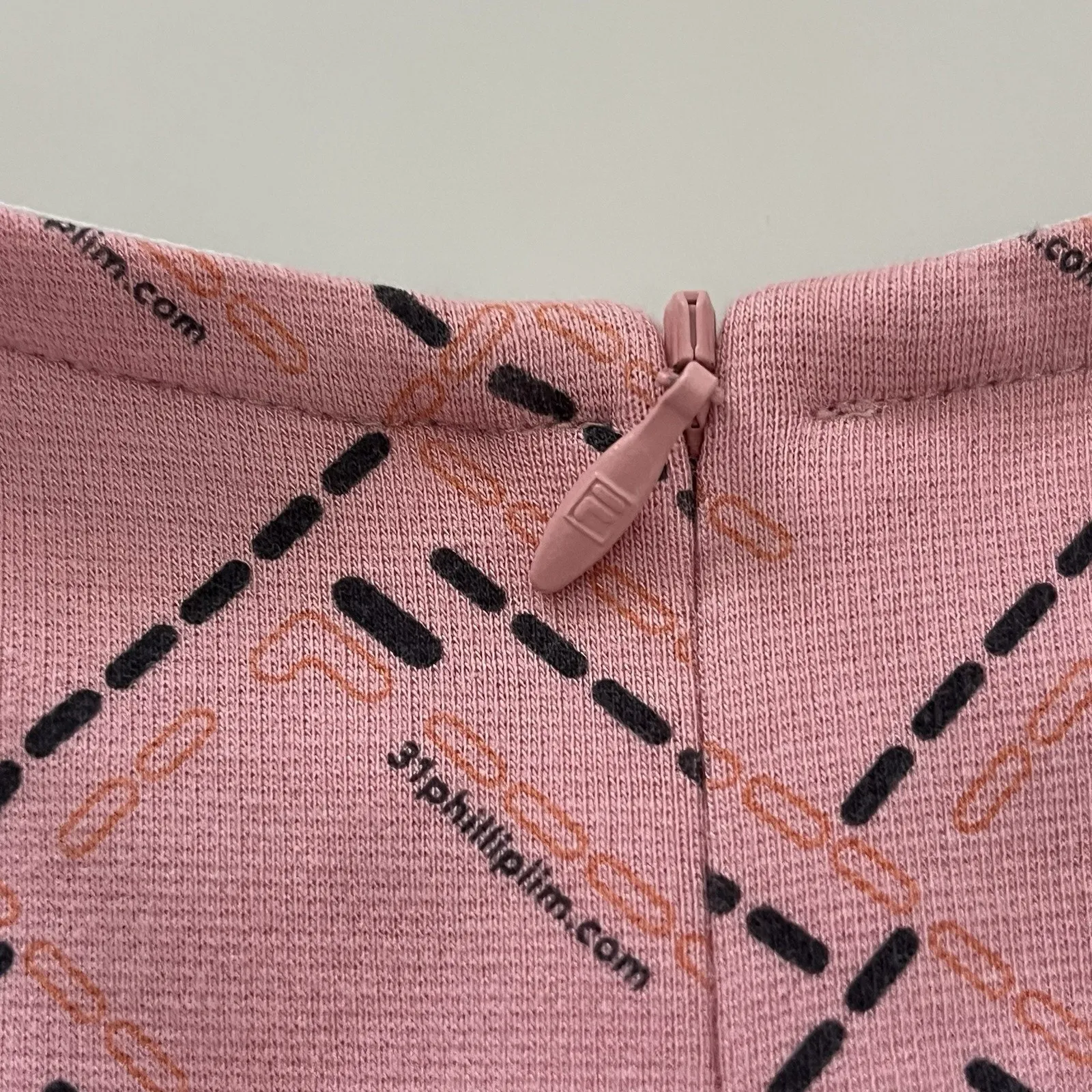 3.1 phillip lim X FILA dress Logo Pink M Tennis Prep Spotty Casual Street Wear - Image 7