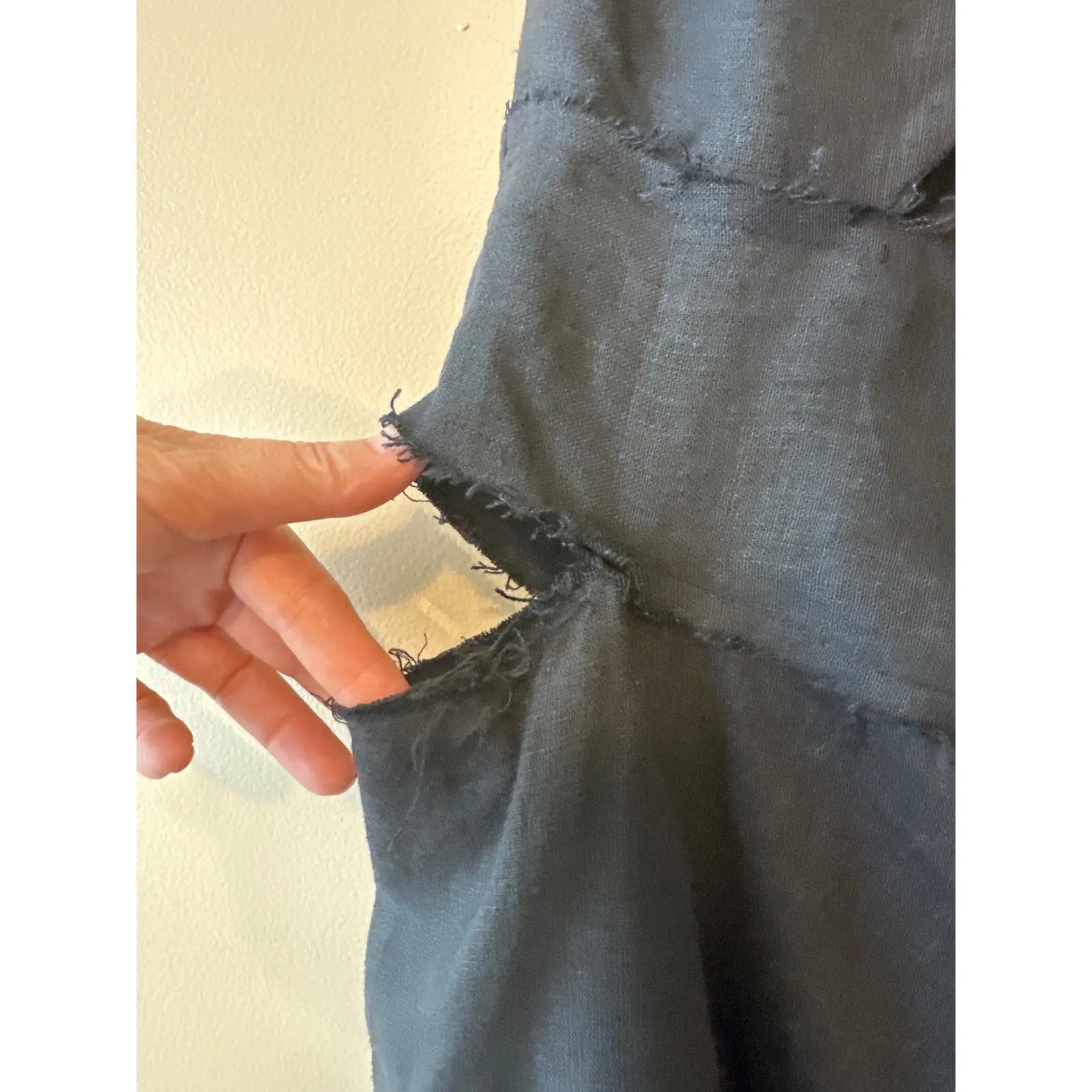 Just Bee Queen Black Linen Wide Leg Cut Out Jumpsuit Size S NWT - Image 9