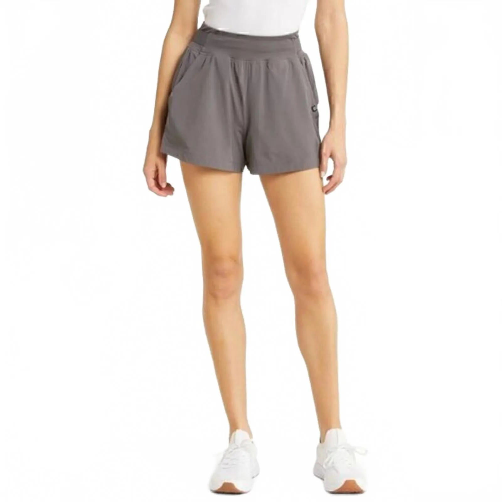 Zella Hybrid Running/Hiking High Waist Shorts Grey Magnet Small - Image 6