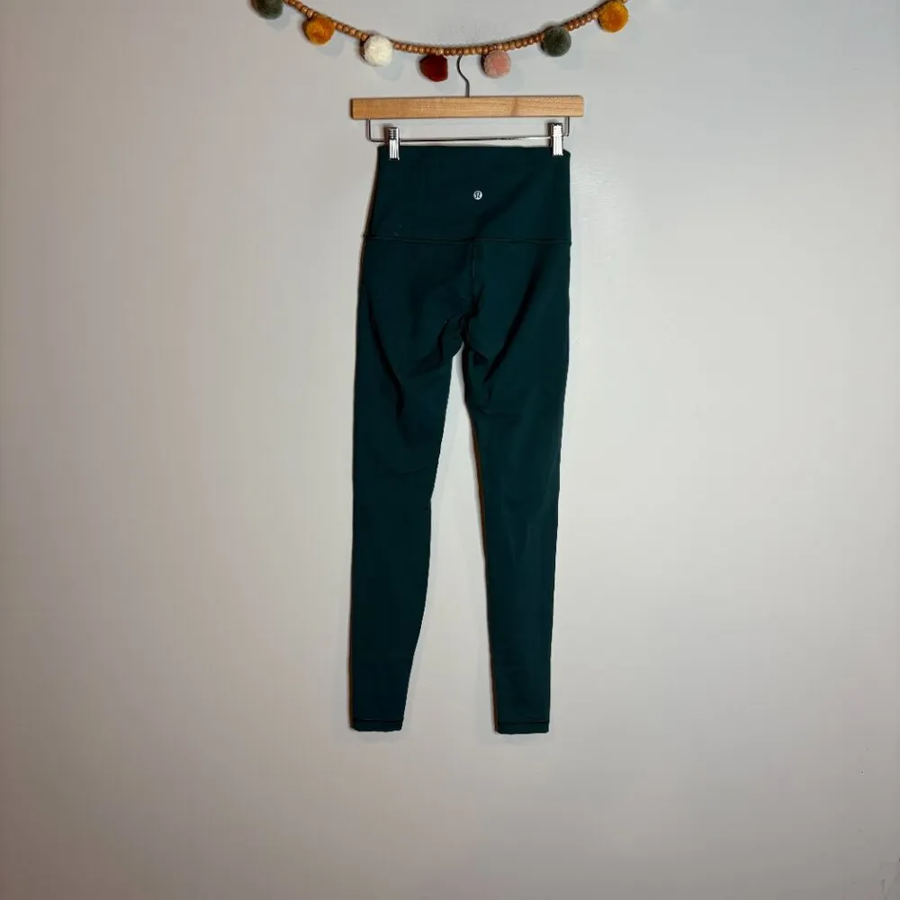 Lululemon deep emerald green Wunder Under leggings - Image 4