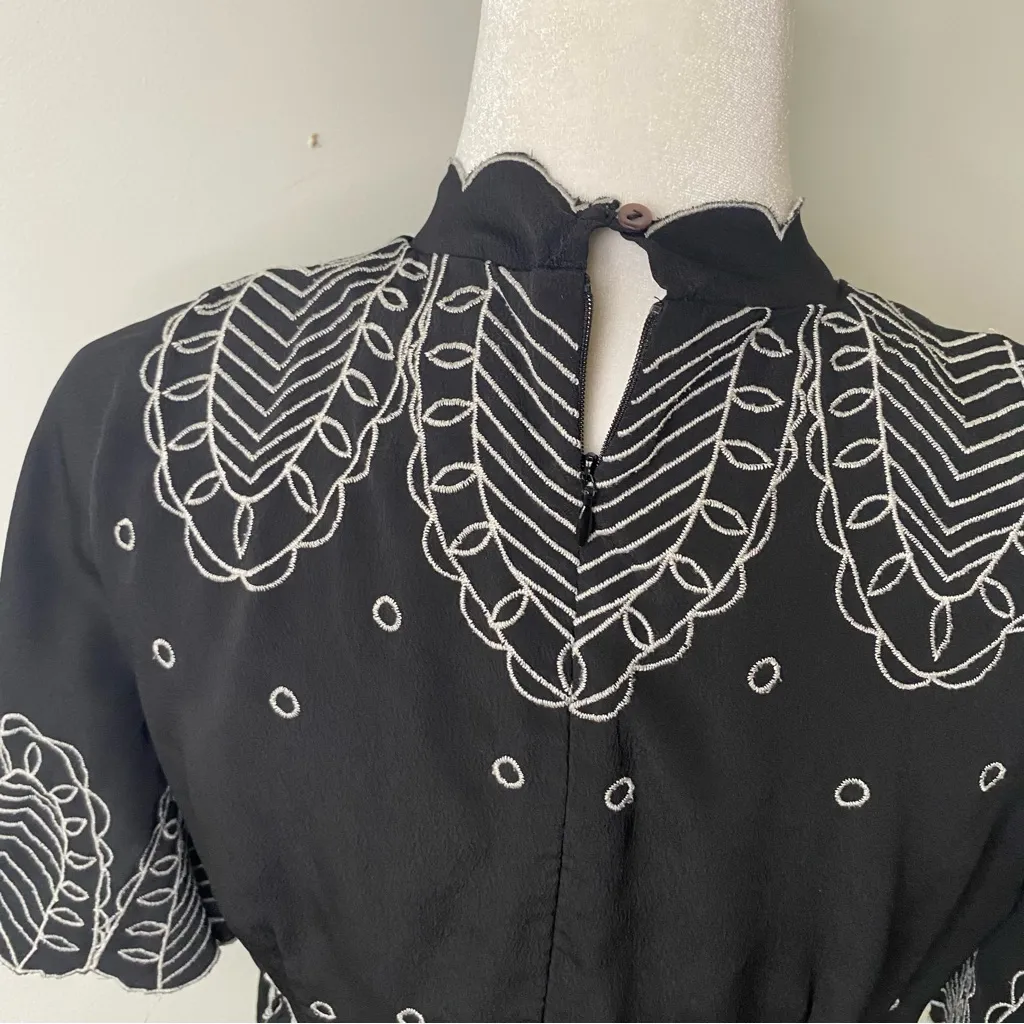 A Pea In the Pod Maternity Top Womens Black Short Sleeve Size Small - Image 3