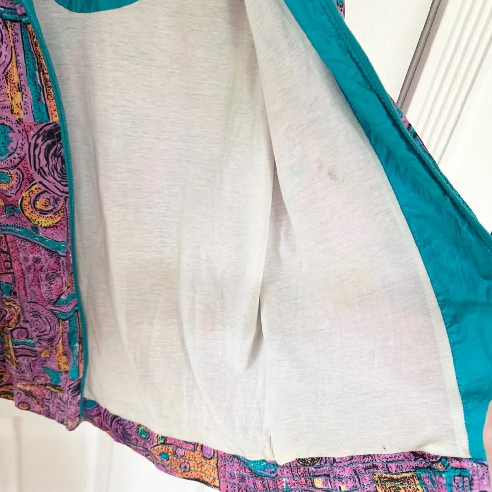 Vintage 80’s LAVON Women's Retro Bold Multi-colored Jacket PETITE MEDIUM - Image 7