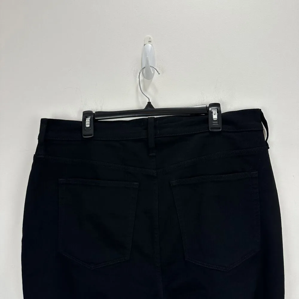 J.Crew Essential Straight Jean All Day Stretch Denim High Waist Black US 34 NWT - Image 12