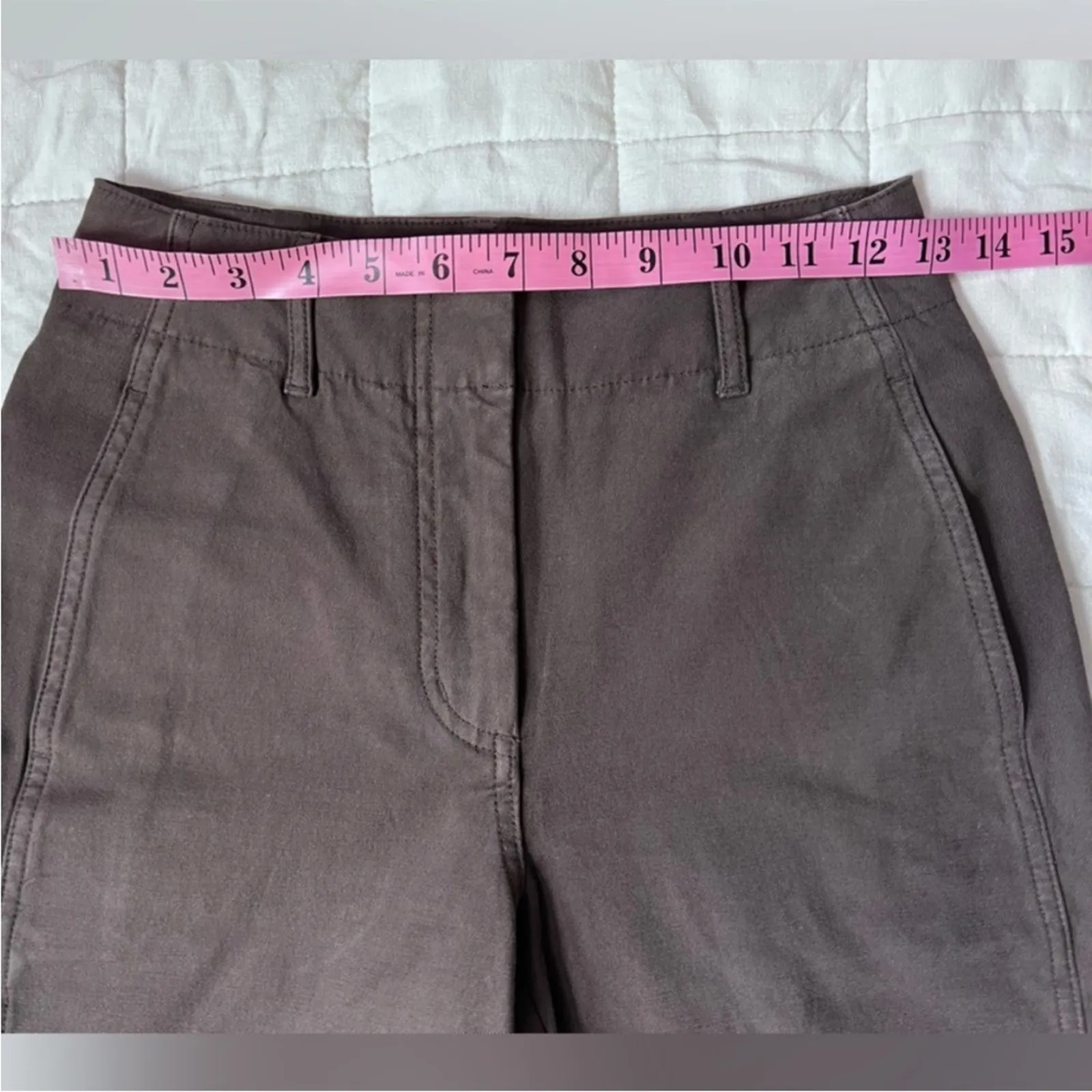 Aritzia Wilfred Free Brown High Rise Wide ish Leg Ascendant Trouser Pant - 00 - Image 5