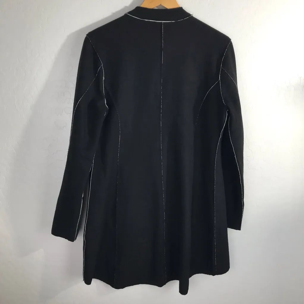 Soft Surroundings Cardigan Raw Hem Zip Jacket 3AV14 - Image 5