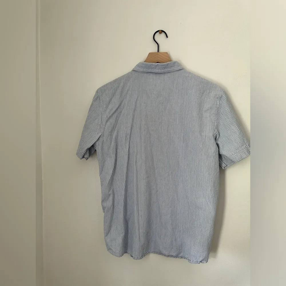 Cabin Creek Striped Button Down Shirt | Floral Embroidery | 100% Cotton | XL - Image 5