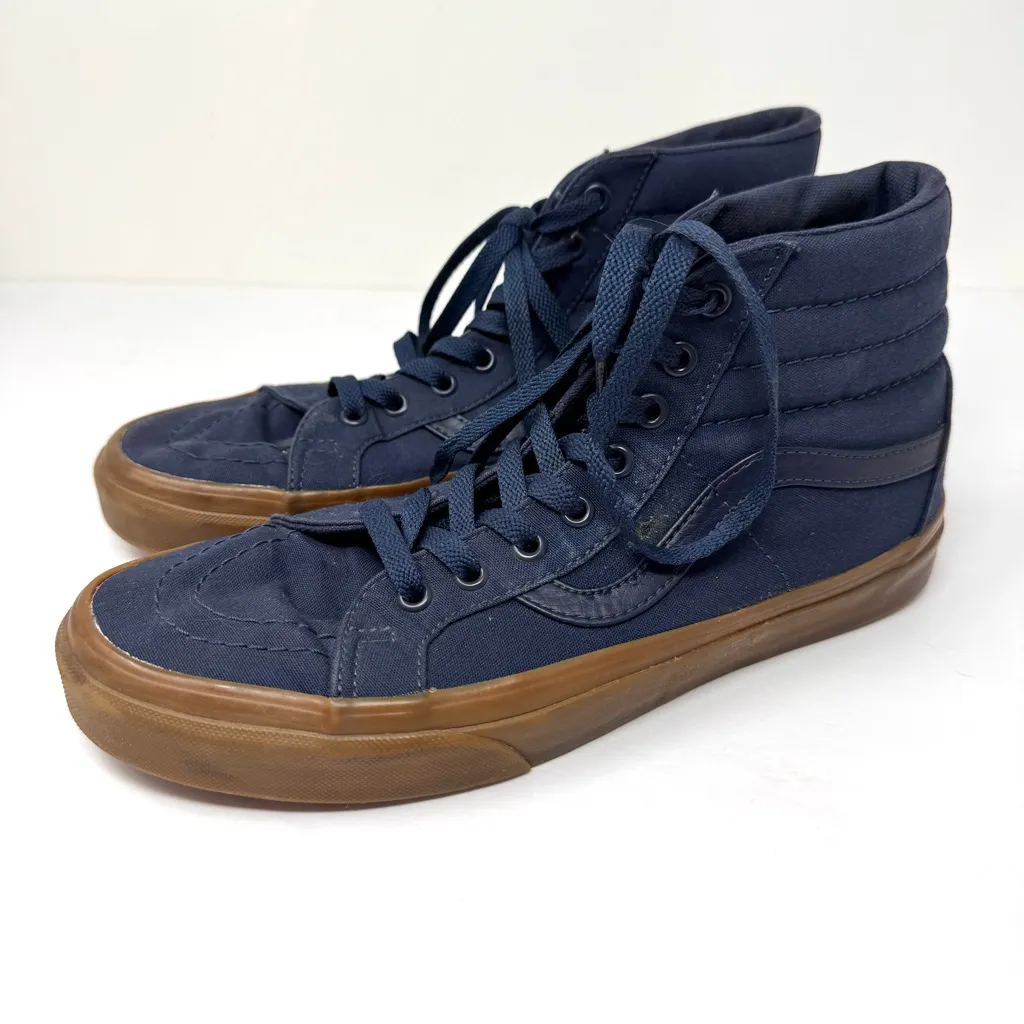 VANS SK8-Hi Reissue Blue fabric high top sneaker, unisex: men’s 9, women’s 10.5 - Image 2