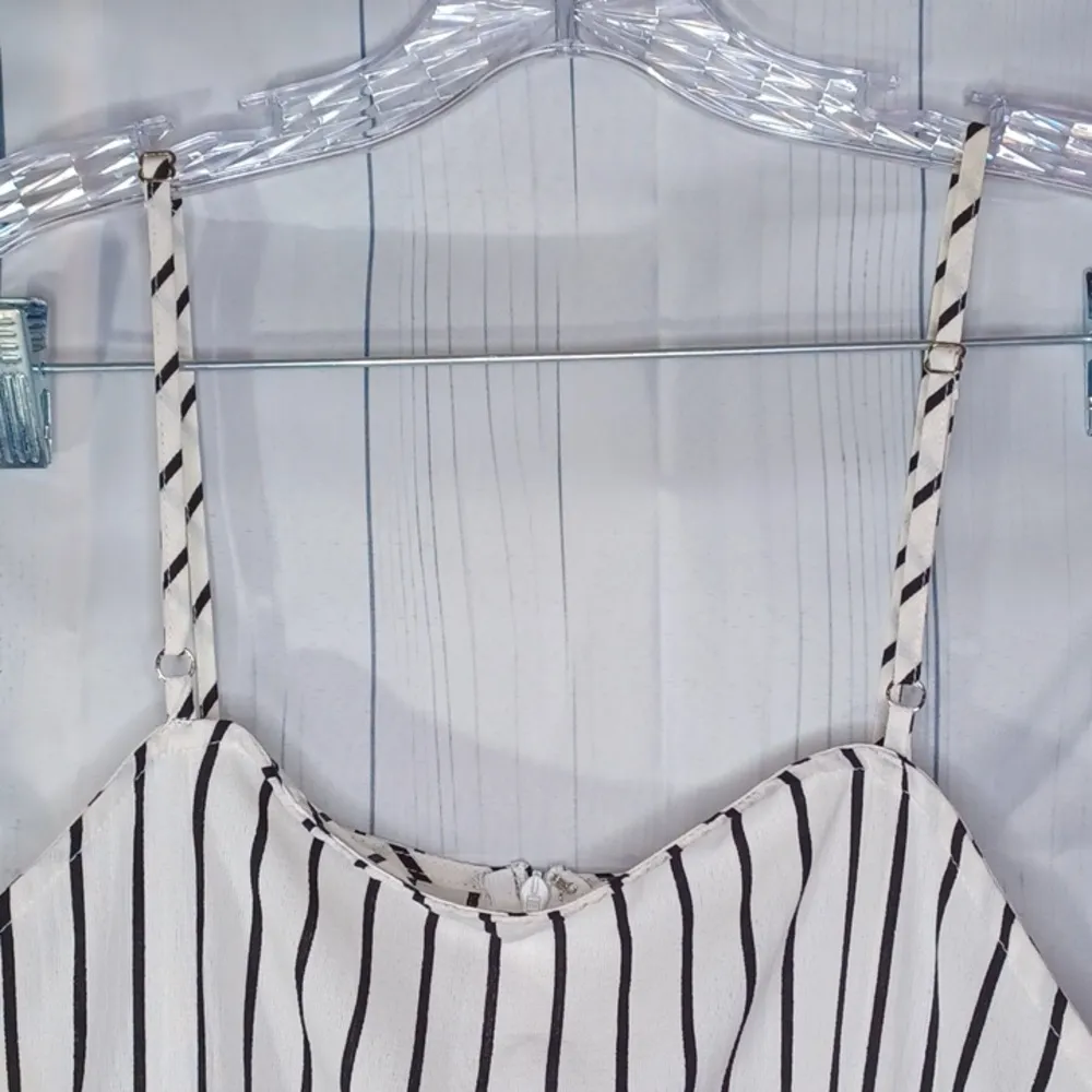 & Merci Spaghetti strap Striped romper - Image 2