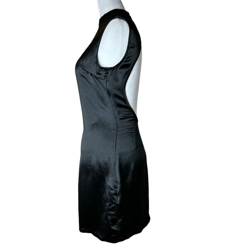 NONchalant Label Dawn Dress in Black XSmall Womens Satin Mini Size XS - Image 5