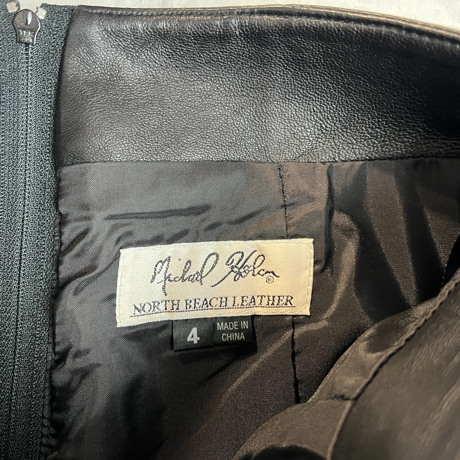 Vintage Michael Hoban North Beach Leather Pants Women 4 Black 90s Biker Straight - Image 7