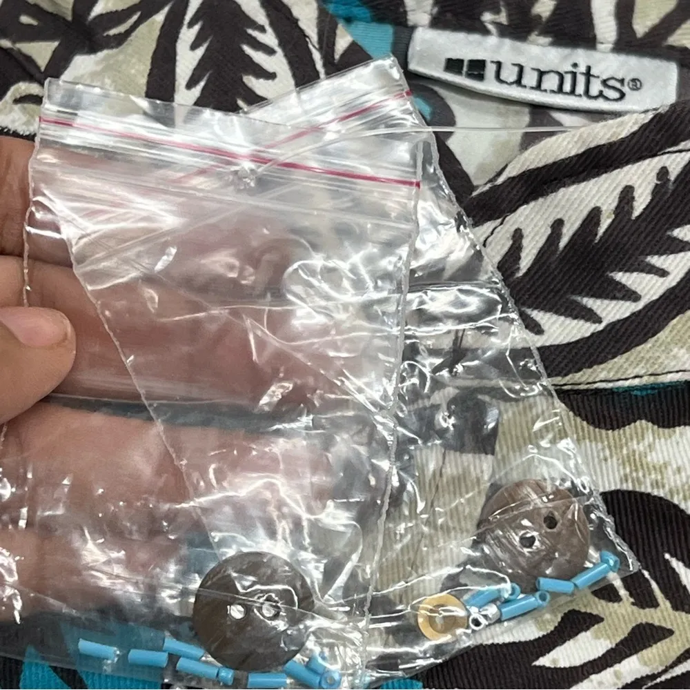 Units nwt xl embroidery beaded floral artsy button down light blazer jacket top - Image 8