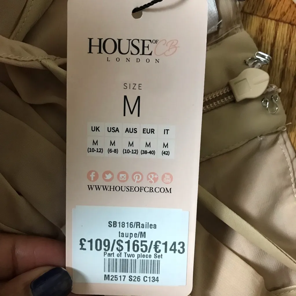 House of CB Wonmen Railea Nude Corset Ruched Midi Sheer Chiffon Dress NWT - Image 7