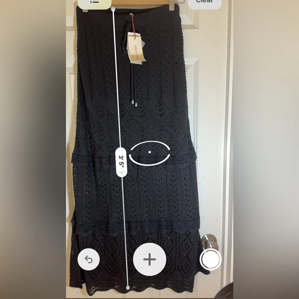 NWT SOLITARIE ANTHROPOLOGIE Knit‎ Maxi Skirt, Medium - Image 11