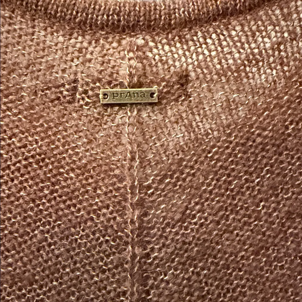 Prana Warm Brown Knit Sweater - Image 3