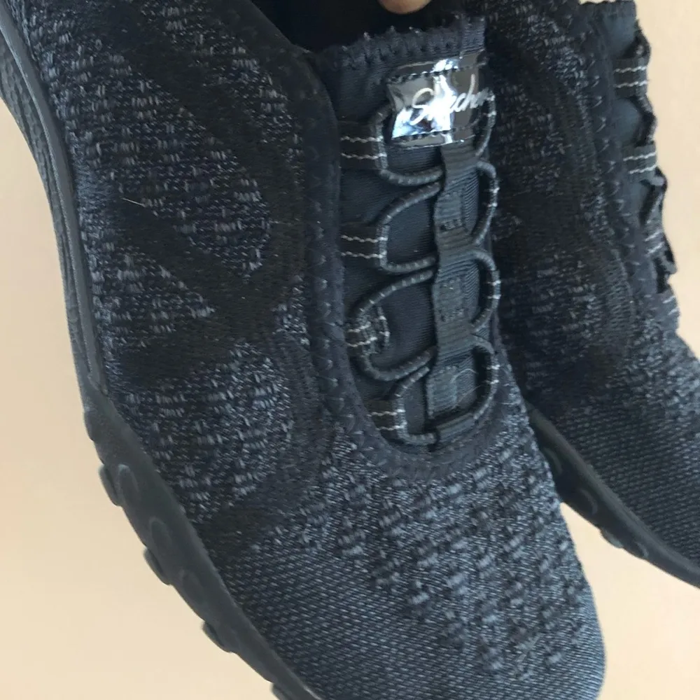 Skechers Black Comfy Strolling Slip On Memory Foam Womens Athletic Walking Sz 7 - Image 4