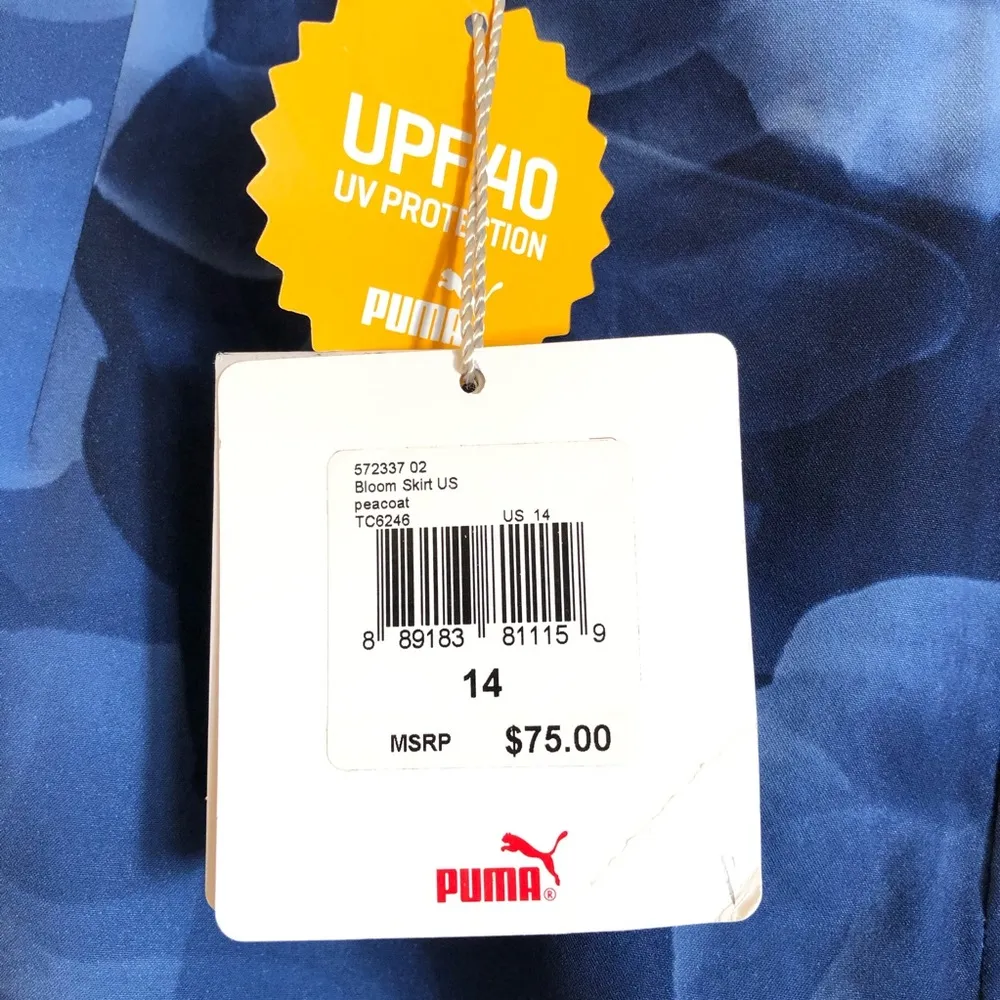 Puma NEW  Bloom Peacoat Skort Blue 14 - Image 4