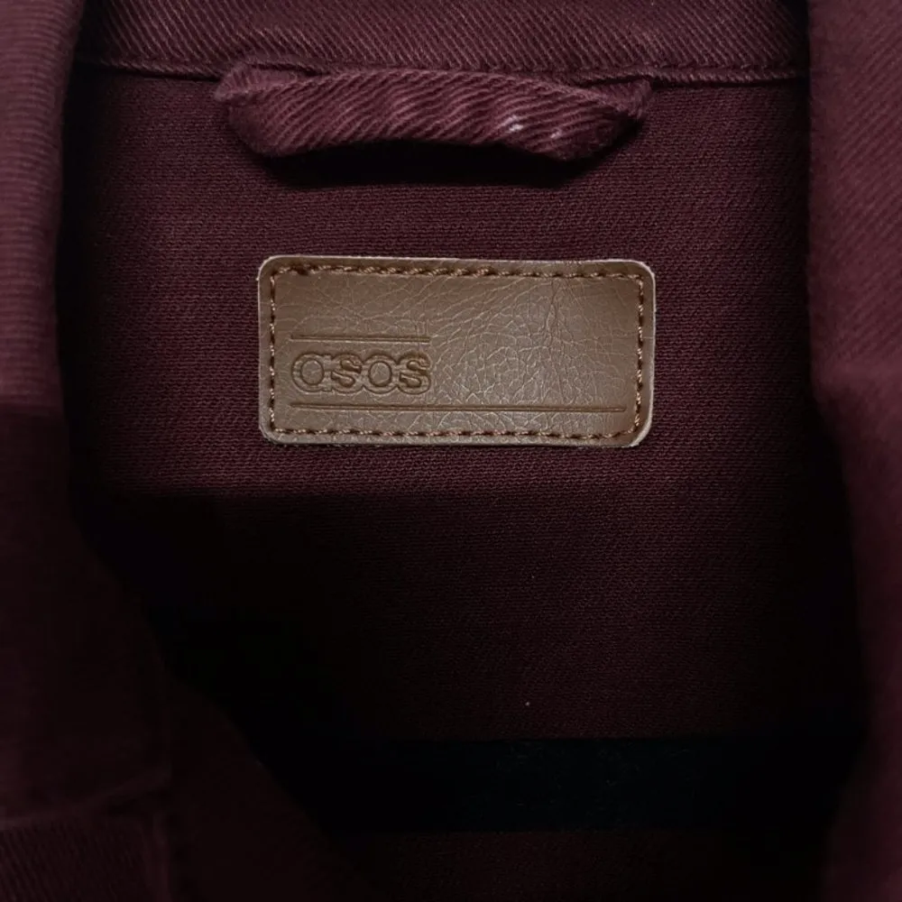 ASOS  Space Patch Button Denim Jean Jacket Shacket Coat Retro Funky Pockets xs - Image 7