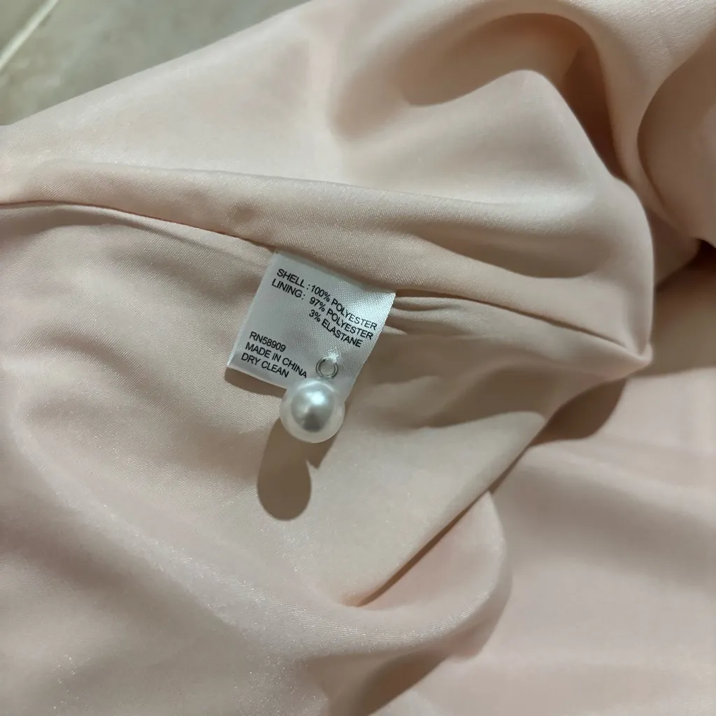 Antonio Melani x Nicola Bathie Emily Bow Moire long sleeve shift dress - Image 7