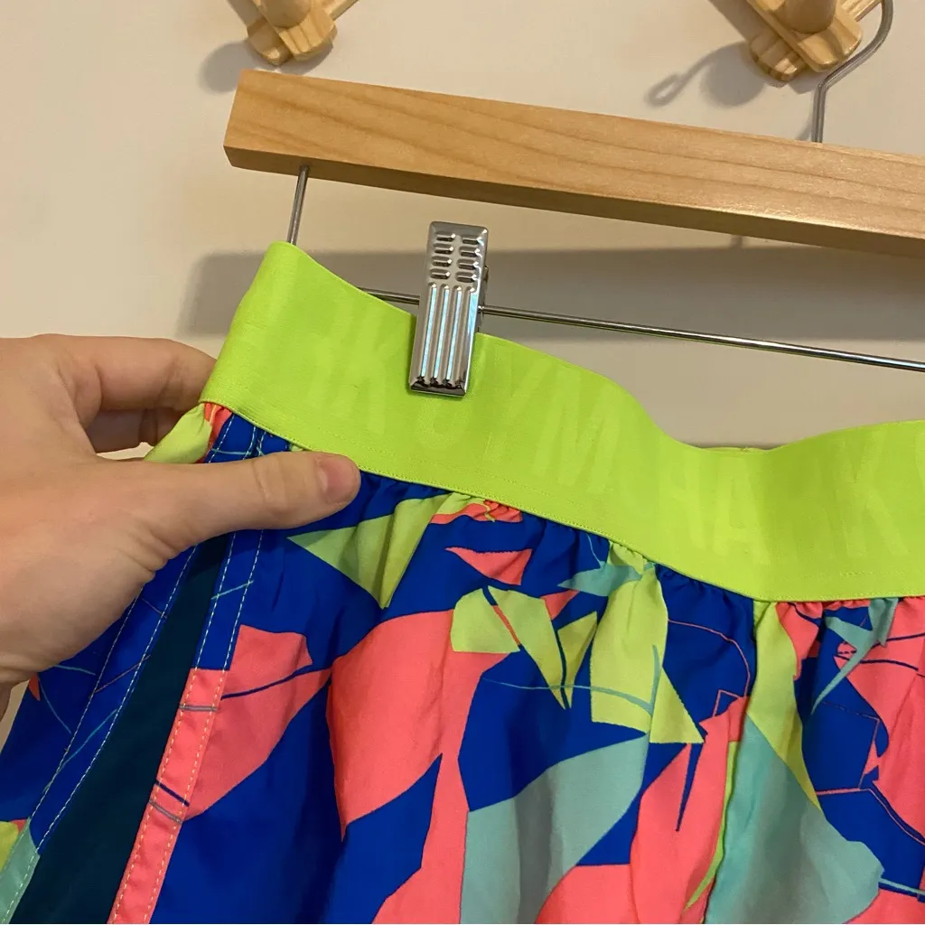 Gymshark Multicolored Neon Running Shorts size Small - Image 2