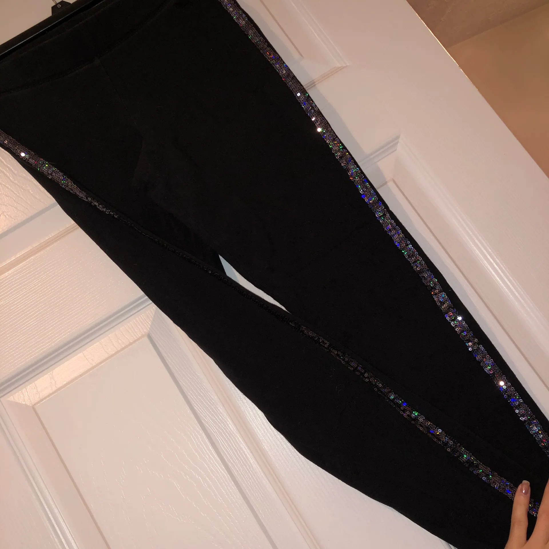Pink Victoria’s Secret Sparkly Leggings - Image 2