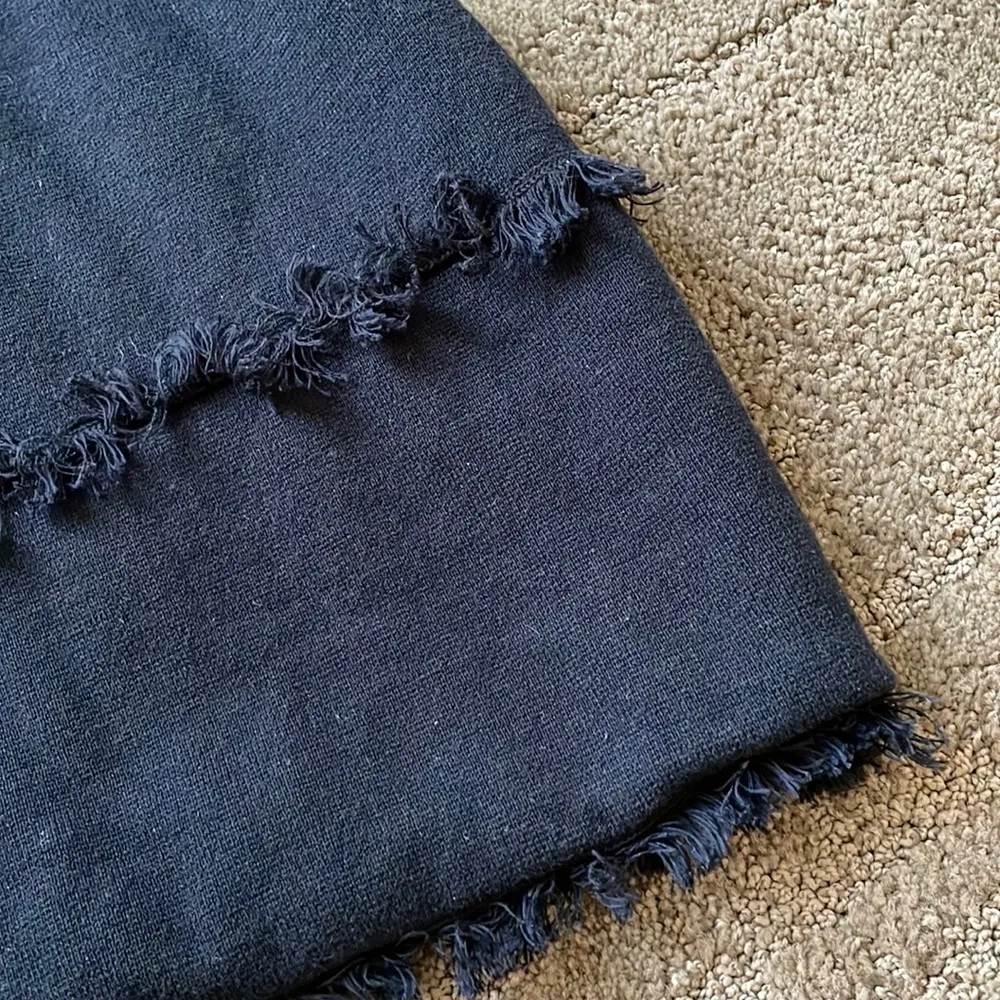 NWOT Kate Spade beautiful black chunky knit fringe stripe sweater top - Image 6