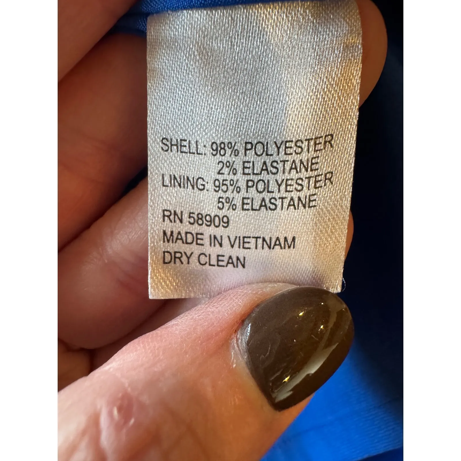 Alex Marie Dress Women 10 Blue Sleeveless‎ Cowl Neck Sheath Career Preppy Corp - Image 6