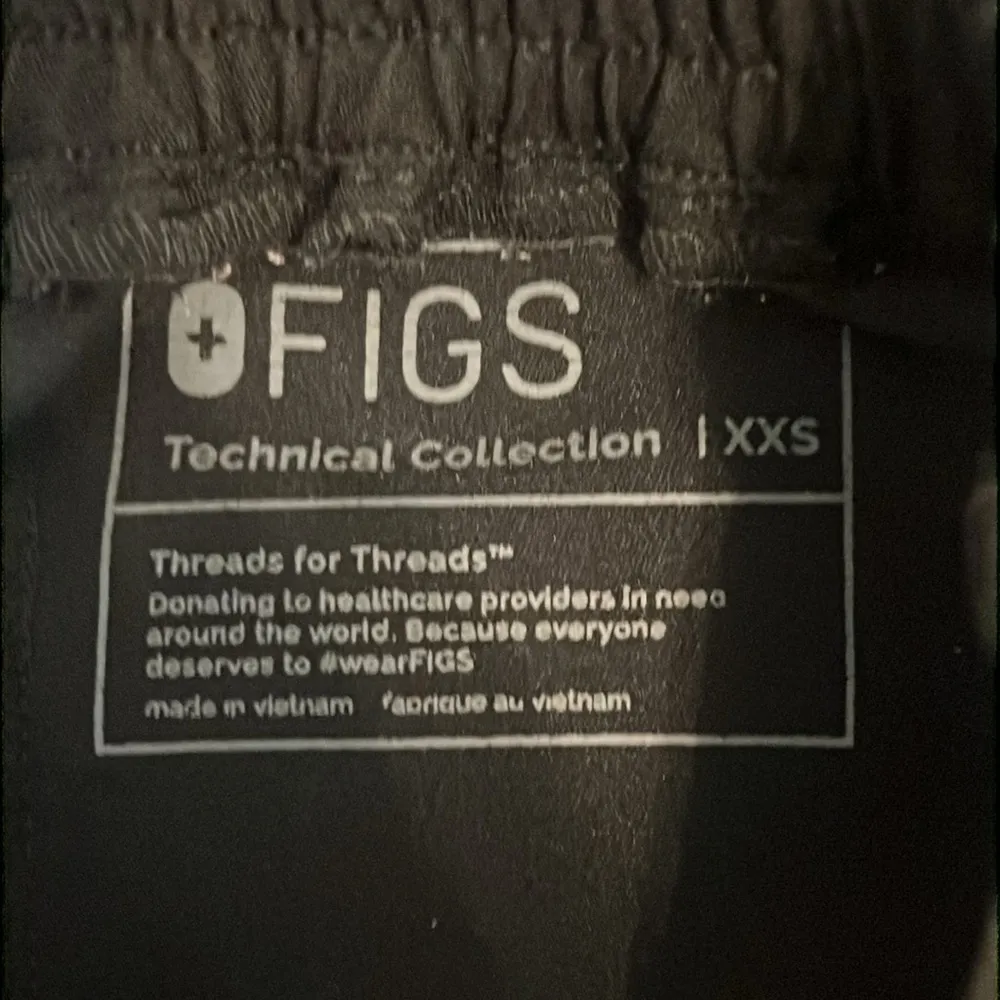 FIGS Yola Women’s Black Scrub Pants XXS - Image 5