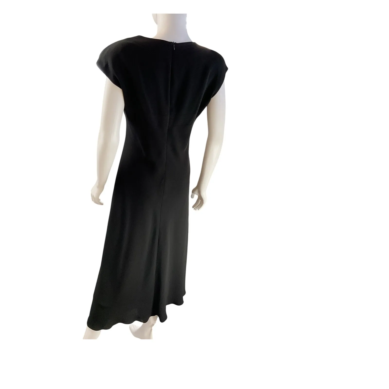 Jones New York Dress Black Polyester‎ Midi Evening Career Work Party Cocktail - Image 5