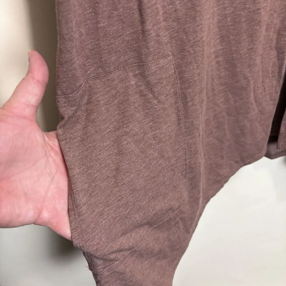 LOGO by Lori Goldstein XL Duster Vest w/T-Shirt Set Tan Brown Layered Oversized - Image 6