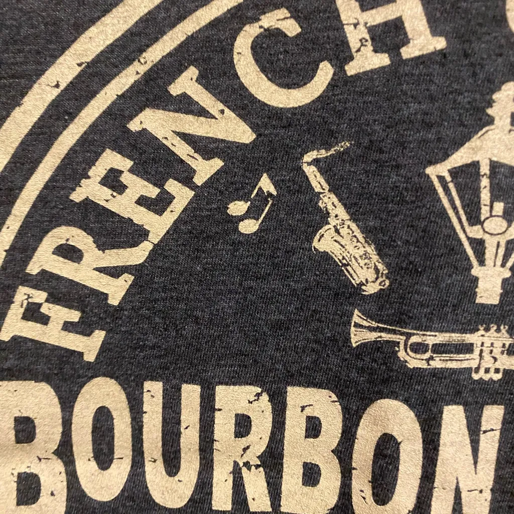 District Made Womens Tee T Shirt Gray M French Quarter Bourbon Street LA Orleans Size M - Image 3
