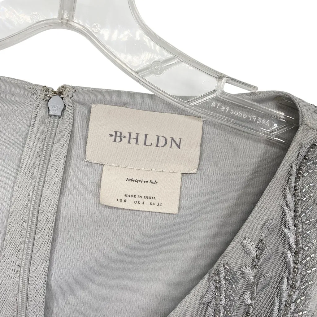 Anthropologie BHLDN Maricela Dress Beaded Chiffon Evening Formal - Image 8