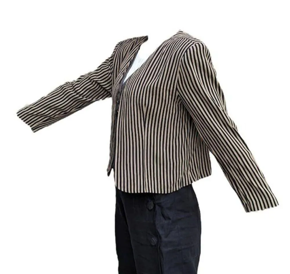 Vintage 1980's LAYERED LOOK TOP vest jacket from Perceptions by Irene. B size 10 Brown - Image 5