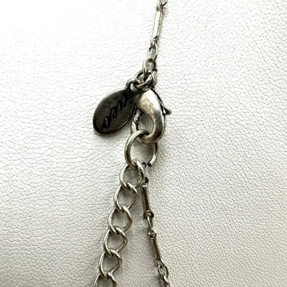 American Eagle Outfitters silver tone heart choker necklace - Image 7